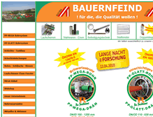 Tablet Screenshot of bauernfeind.co.at